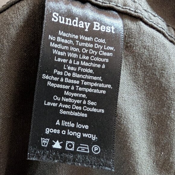 Aritzia SUNDAY BEST 100% Cotton Utility Jacket, Medium, Hooded, Drawstring waist - Picture 12 of 15